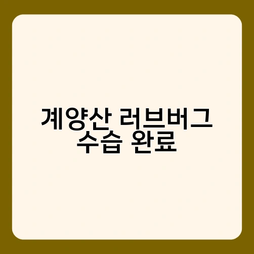 계양산 러브버그 수습 완료 4