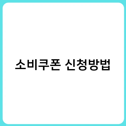 소비쿠폰 신청방법 4