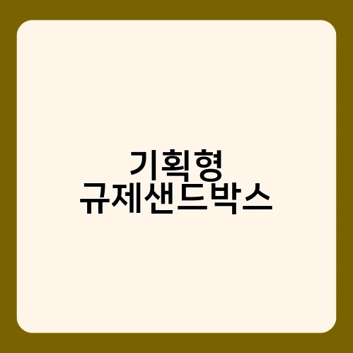 기획형 규제샌드박스 4