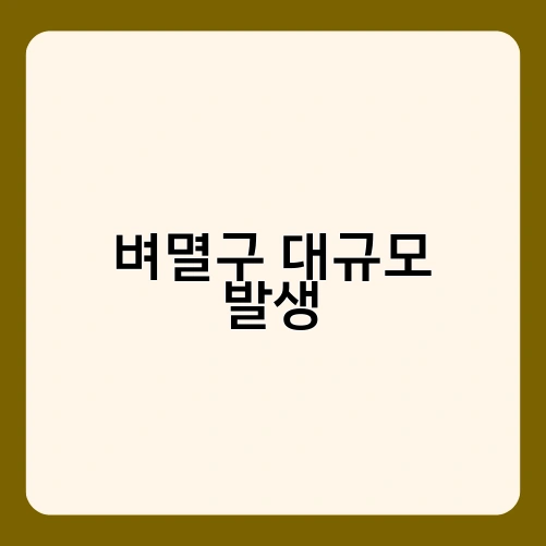벼멸구 대규모 발생 2